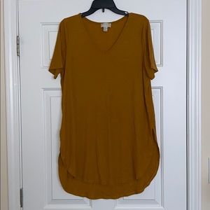 Must-have Mustard Colored Basic Tunic/Tee!